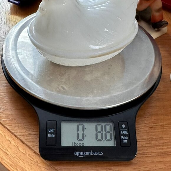 VTG Milk Glass Hen On Nest Dish With Basket Weave Base, candy or trinket dish - Picture 10 of 10